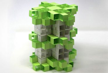 استفاده از بلوک‌های ساختمانی سه‌بعدی کریگامی برای تولید فرامواد پویا