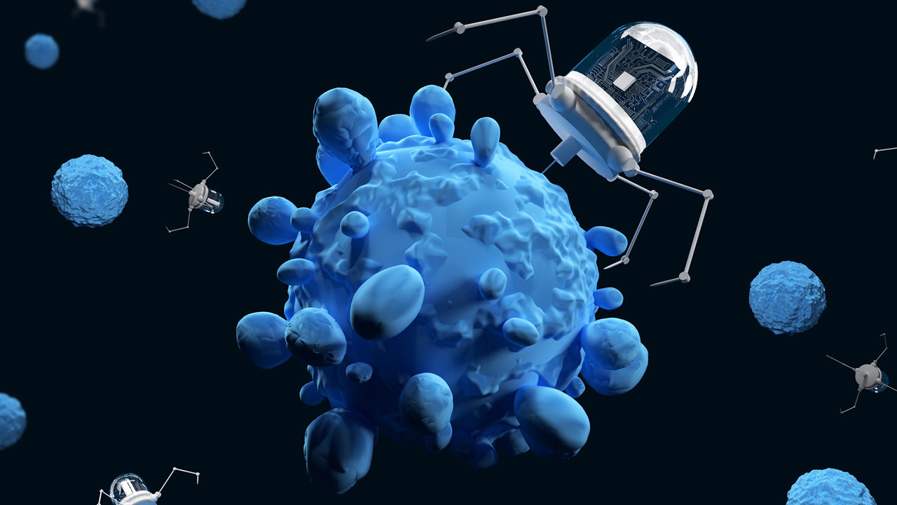نانوپهبادها به سلول سرطانی حمله‌ور می‌شوند!