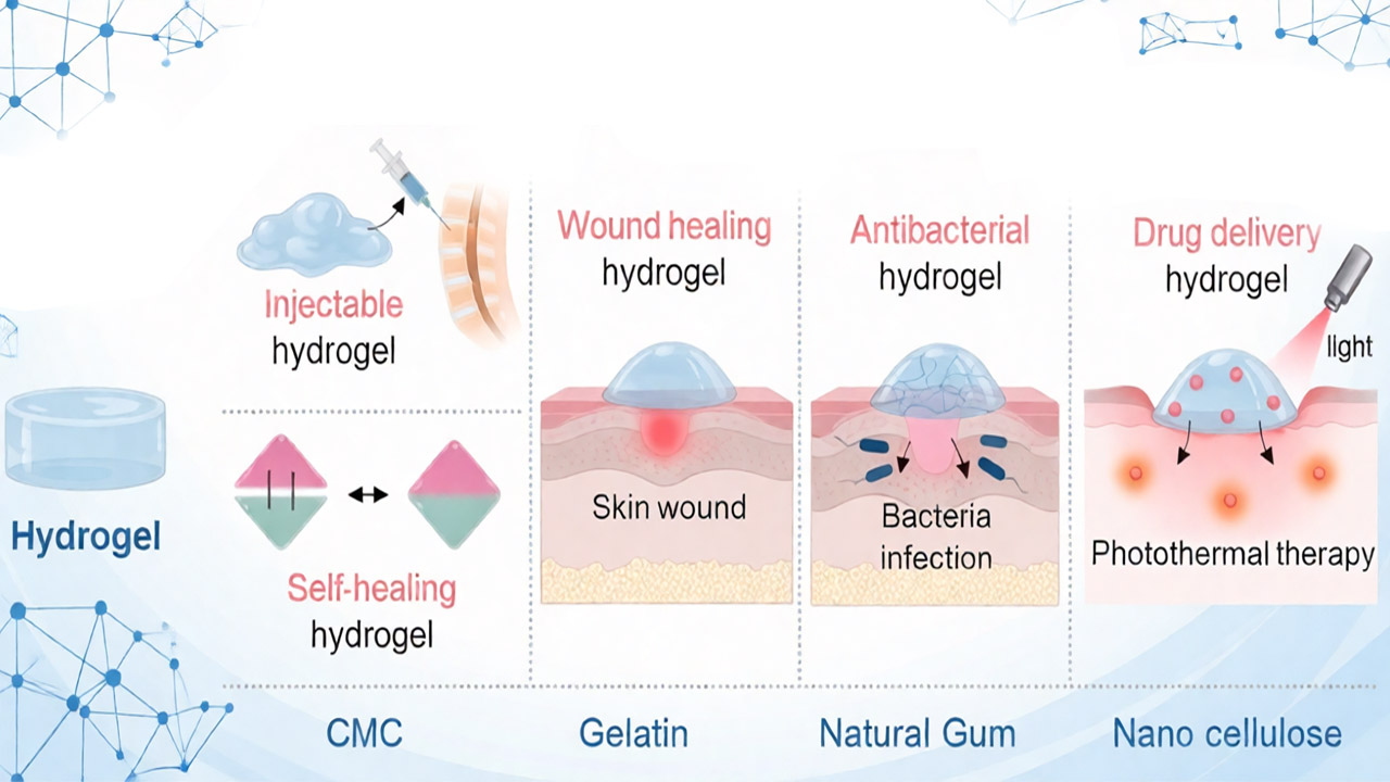 از صمغ‌های گیاهی تا نانوسلولز؛ زیست‌پلیمرها چگونه درمان زخم را متحول می‌کنند؟