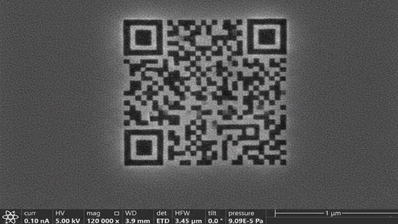 طراحی کوچک‌ترین QR code جهان در ابعاد یک باکتری؛ ثبت رسمی در گینس